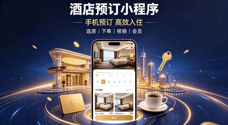 酒店自营预订小程序定制开发实战案例|MG冰球突破本地门店私域小程序开发运营全解析